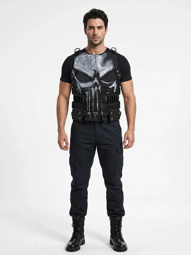 Men handmade skull - skull, leather